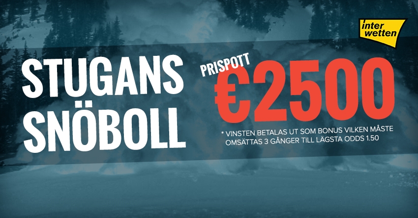 Snöboll: Tävla & vinn €2500 hos Interwetten! 