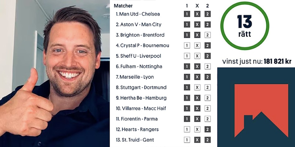 Stenberg vinst europatipset