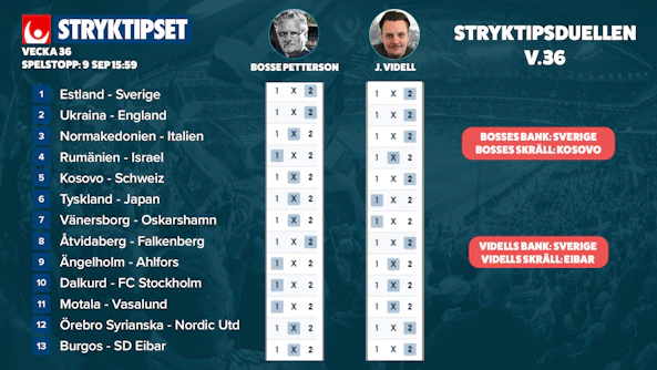 Stryktipsduellen v36