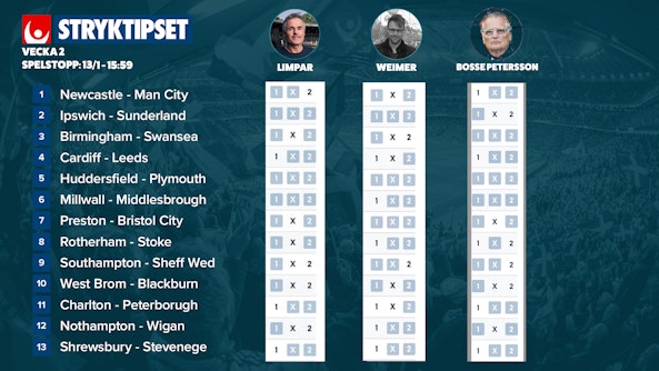 Stryktipset tips v2 2024