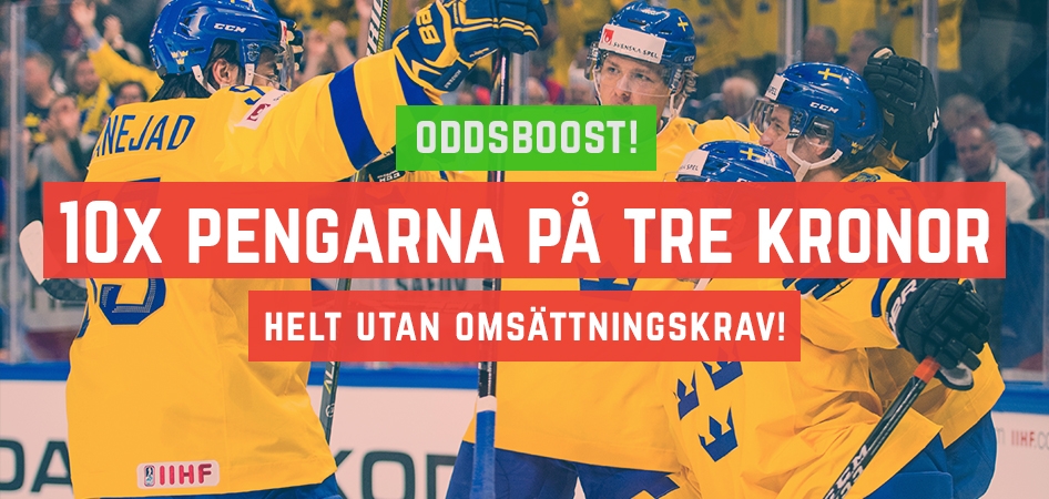 Sweden Hockeyvm 10X Bettingstugan