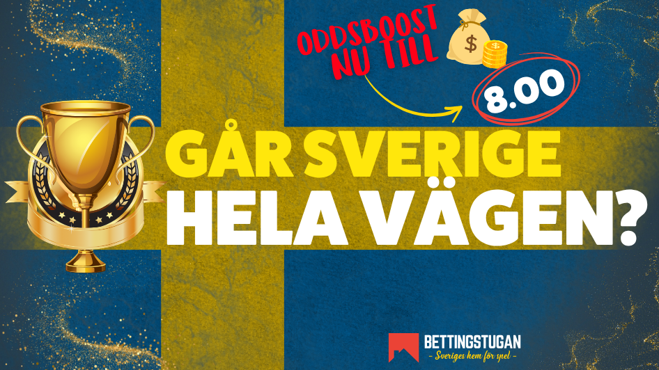 Odds Hockey-VM 2025 - Oddsboost Sverige VM-guld - Bettingstugan