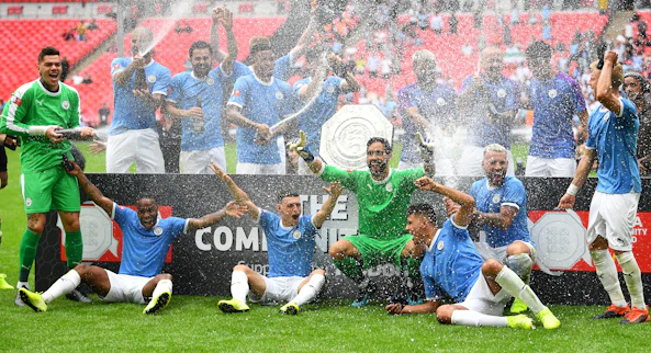 Titelfirande Manchester city