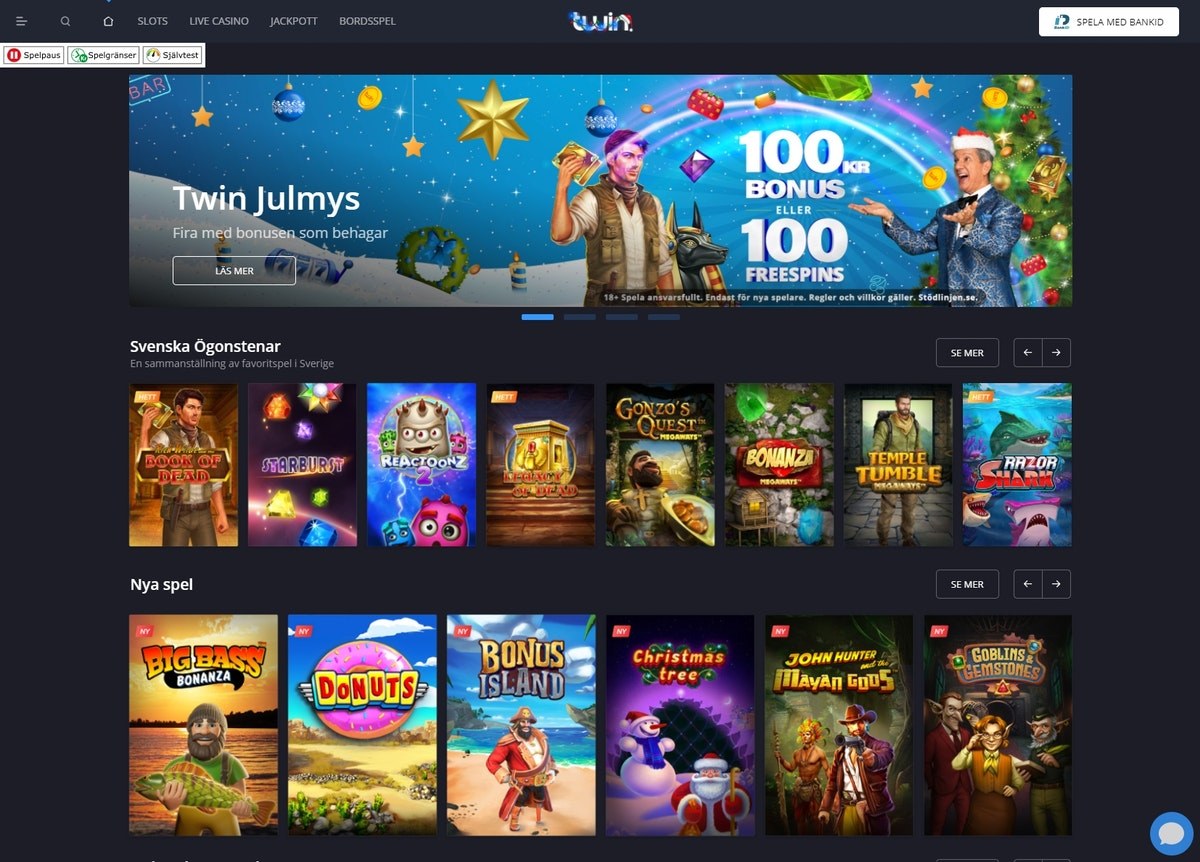 Twin casino start se