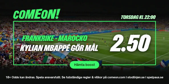 Oddsboost VM 2026 Frankrike Mbappe