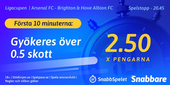Oddsboost snabbare Arsenal