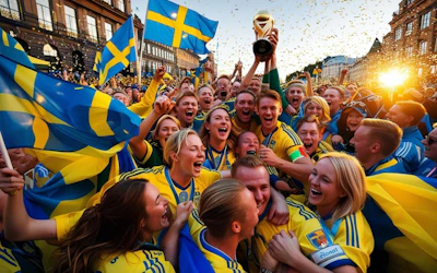 Uträkning på om Sverige kan vinna VM guld 2026 i USA