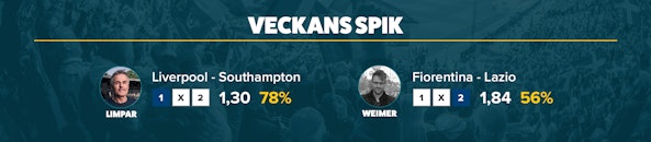 Veckan spik 18mall Aterstalld Aterstalld