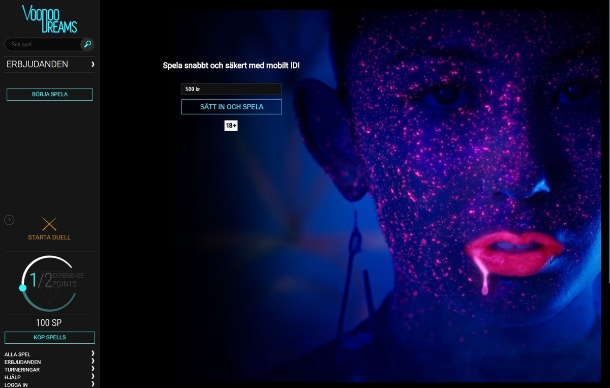 Voodoodreams casino start