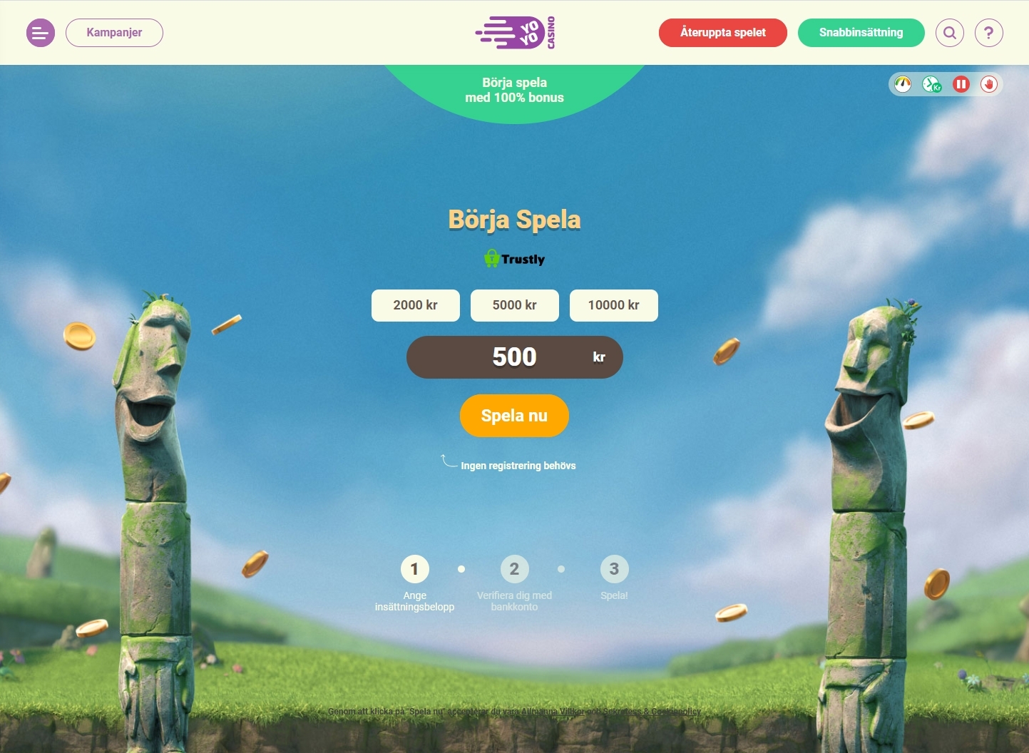 YoYo Casino insättning