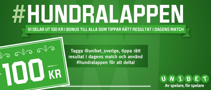 Hundralappen Unibet