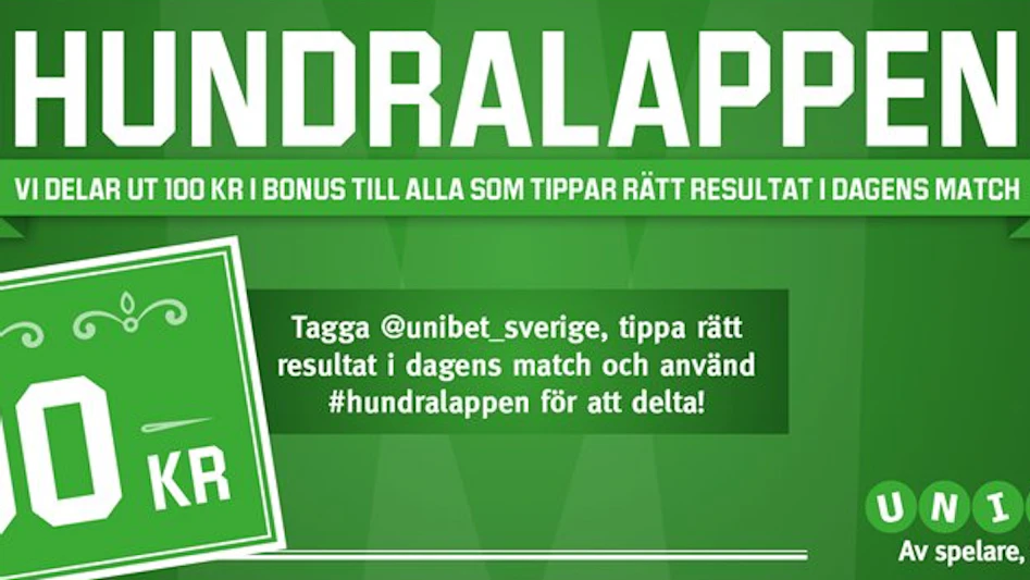 Hundralappen Unibet