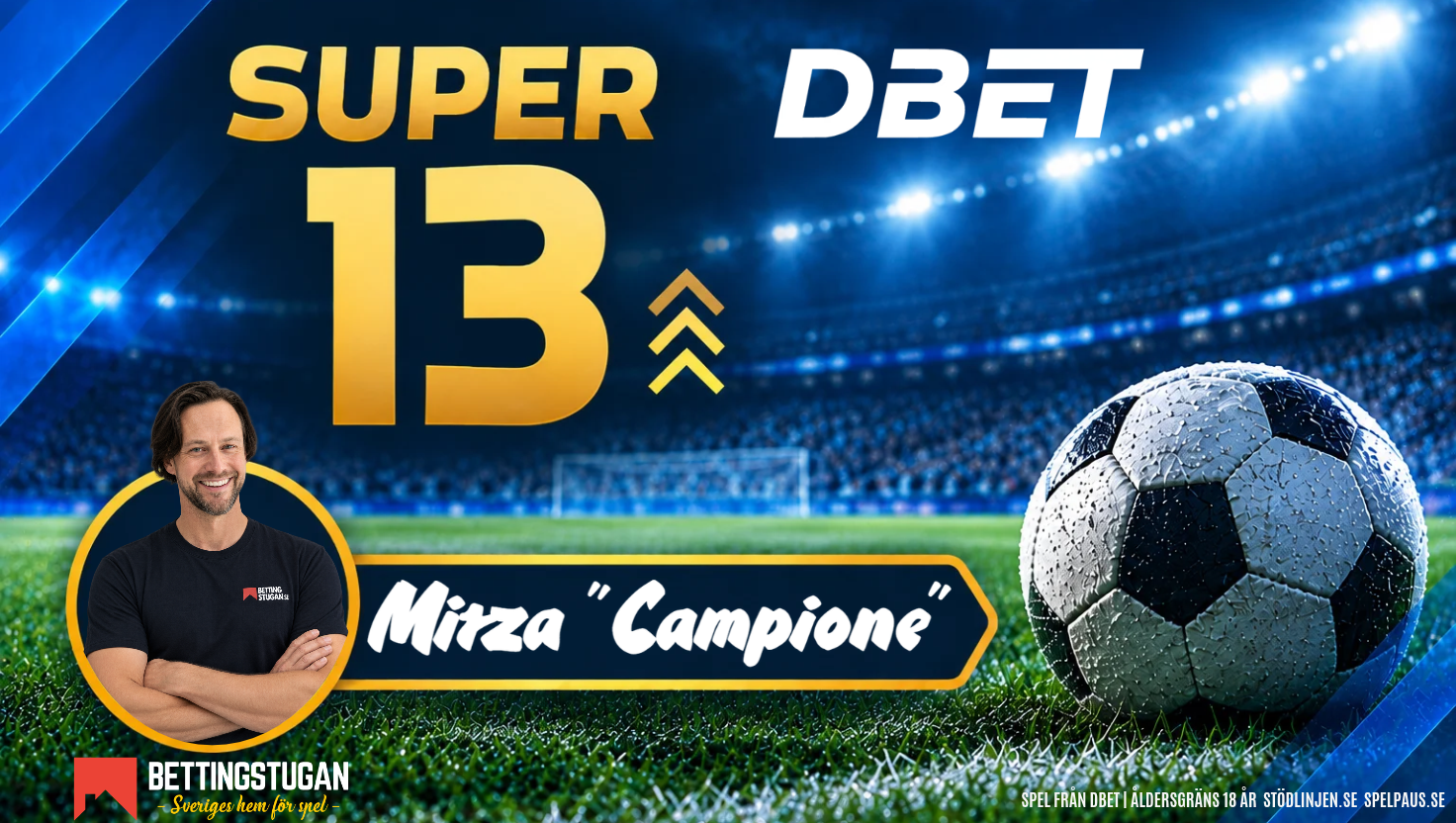 Speltips Super 13 » Lördag 24/10