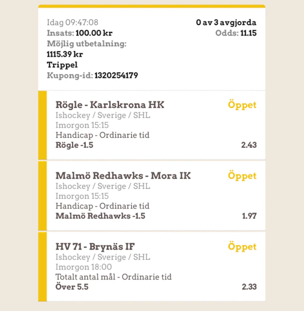 Kulan Tipstertrippel